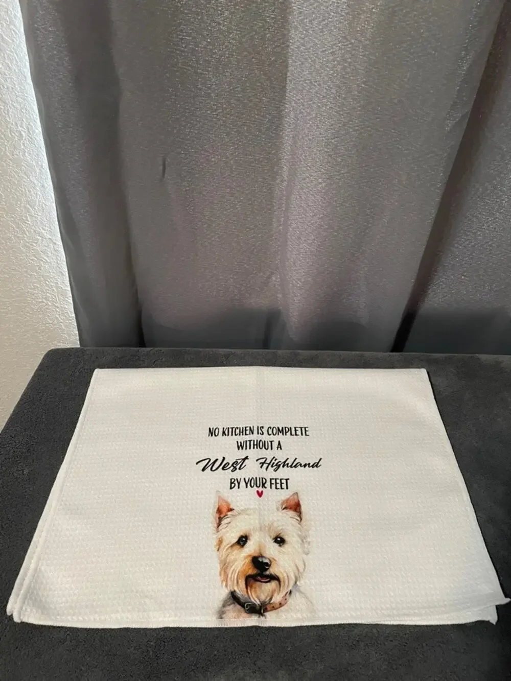 West Highland Terrier White Decorative Kitchen Towel - Dog Print